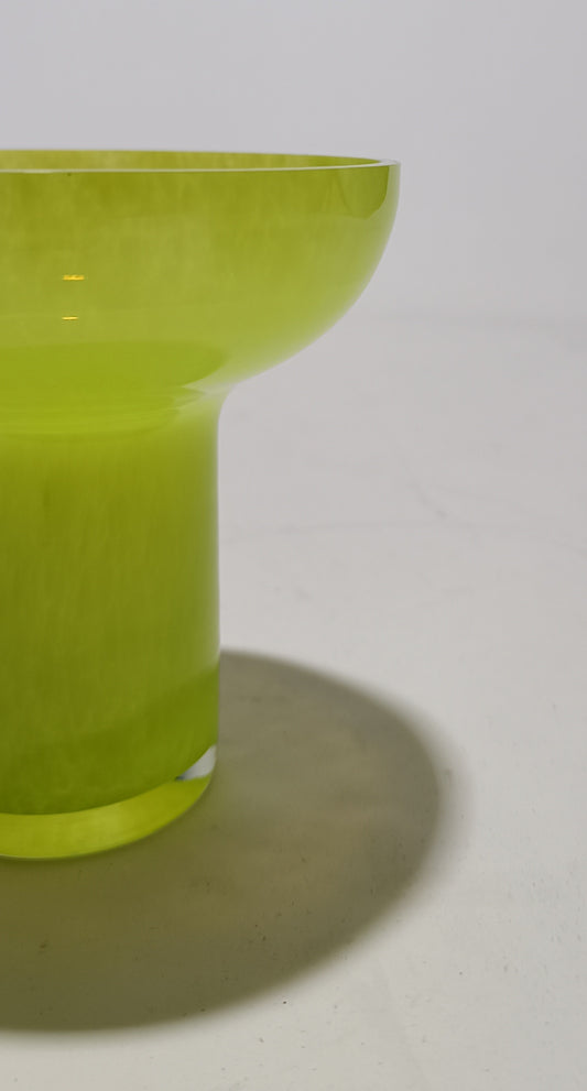 T-Light em vidro verde claro