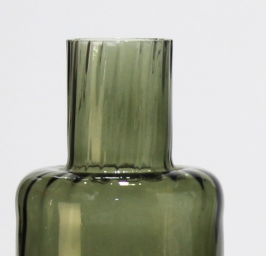 Elegante par de Jarras em Vidro | Verde