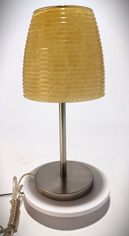 Candeeiro de mesa com Abajur em Vidro