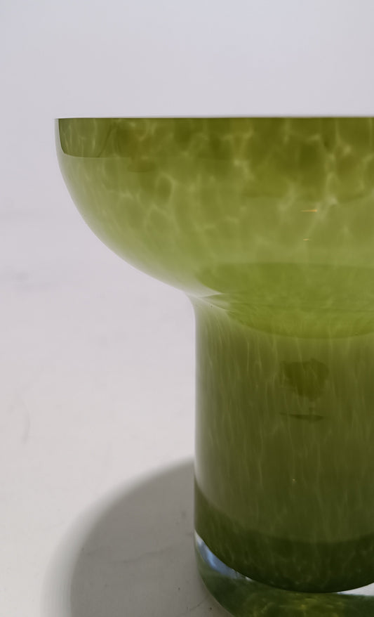 T-Light em vidro verde escuro