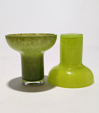 T-Light em vidro verde escuro