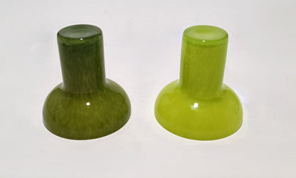 T-Light em vidro verde escuro