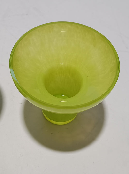 T-Light em vidro verde claro