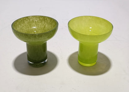 T-Light em vidro verde escuro