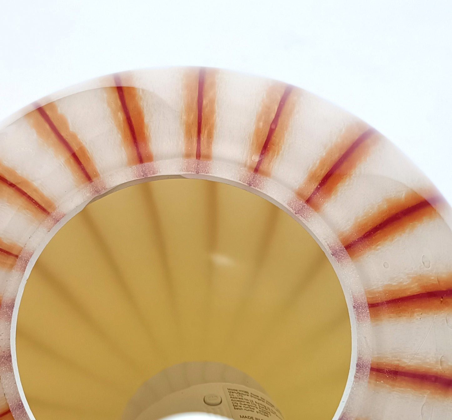 Candeeiro de mesa sem fios ao estilo Murano