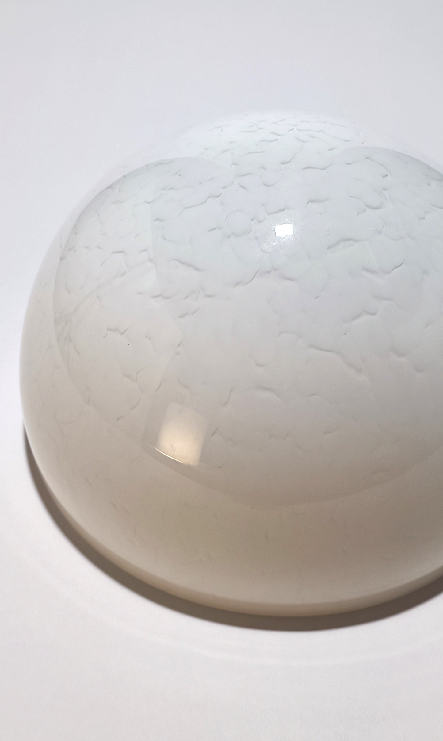 Abajur para candeeiro "Cogumelo" com grão branco