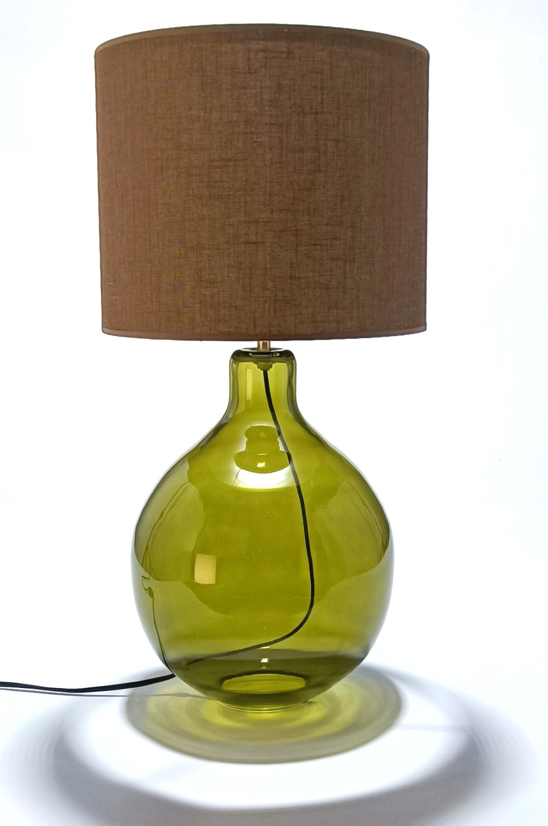 Base de Candeeiro Verde Oliva