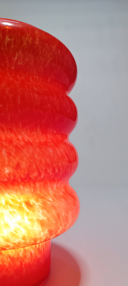 Vidro furado para Suspensão de Teto em Vidro ondulado vermelho