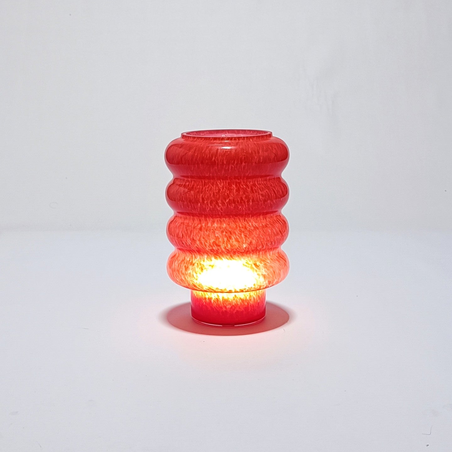 Vidro furado para Suspensão de Teto em Vidro ondulado vermelho