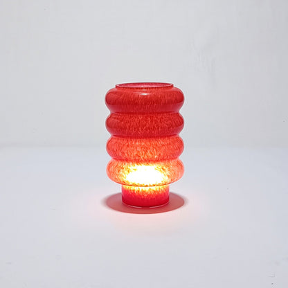 Vidro furado para Suspensão de Teto em Vidro ondulado vermelho