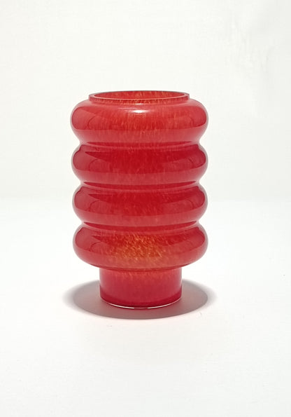 Vidro furado para Suspensão de Teto em Vidro ondulado vermelho