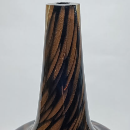 Base de candeeiro de mesa com grãos dourados