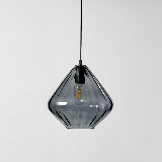 Candeeiro de teto DROPPA | Cinza | Canelado Direito