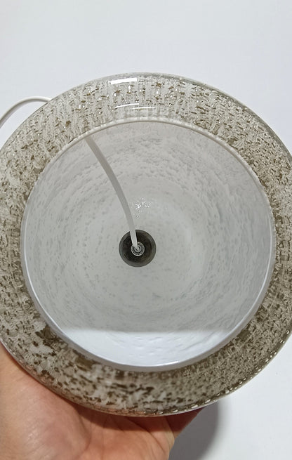 Base de Candeeiro de Mesa Branco Volcano