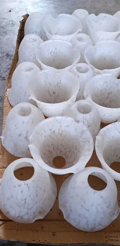 Tulipas Brancas em vidro soprado